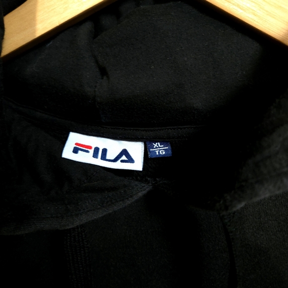 FILA | Men's Black Hoodie - Picture 4 of 10